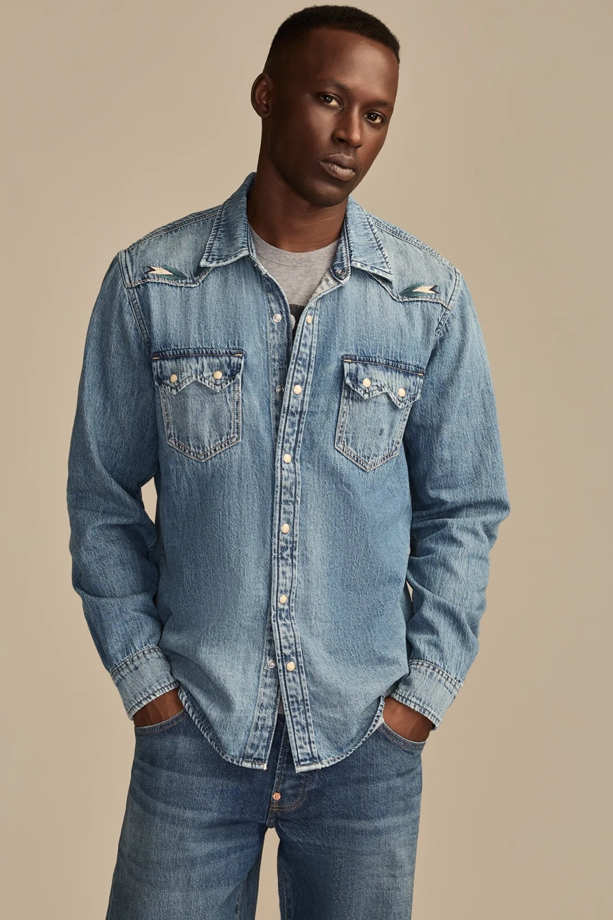 DENIM SALOON SHIRT, image 5