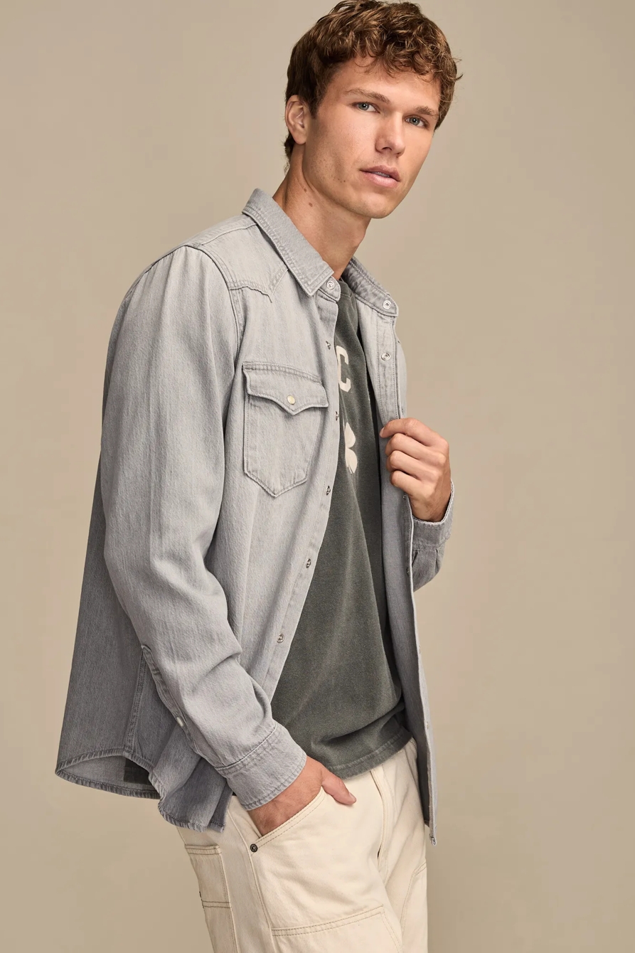 DENIM WESTERN SHIRT, image 4