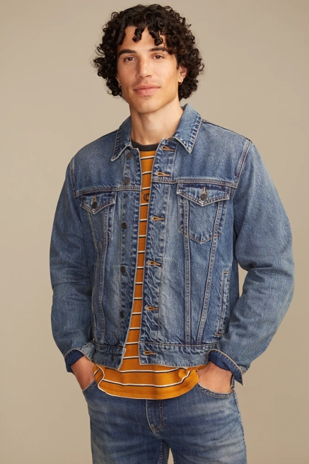 FRONTIER DENIM JACKET W/ SWEATER BACK PANEL, image 2