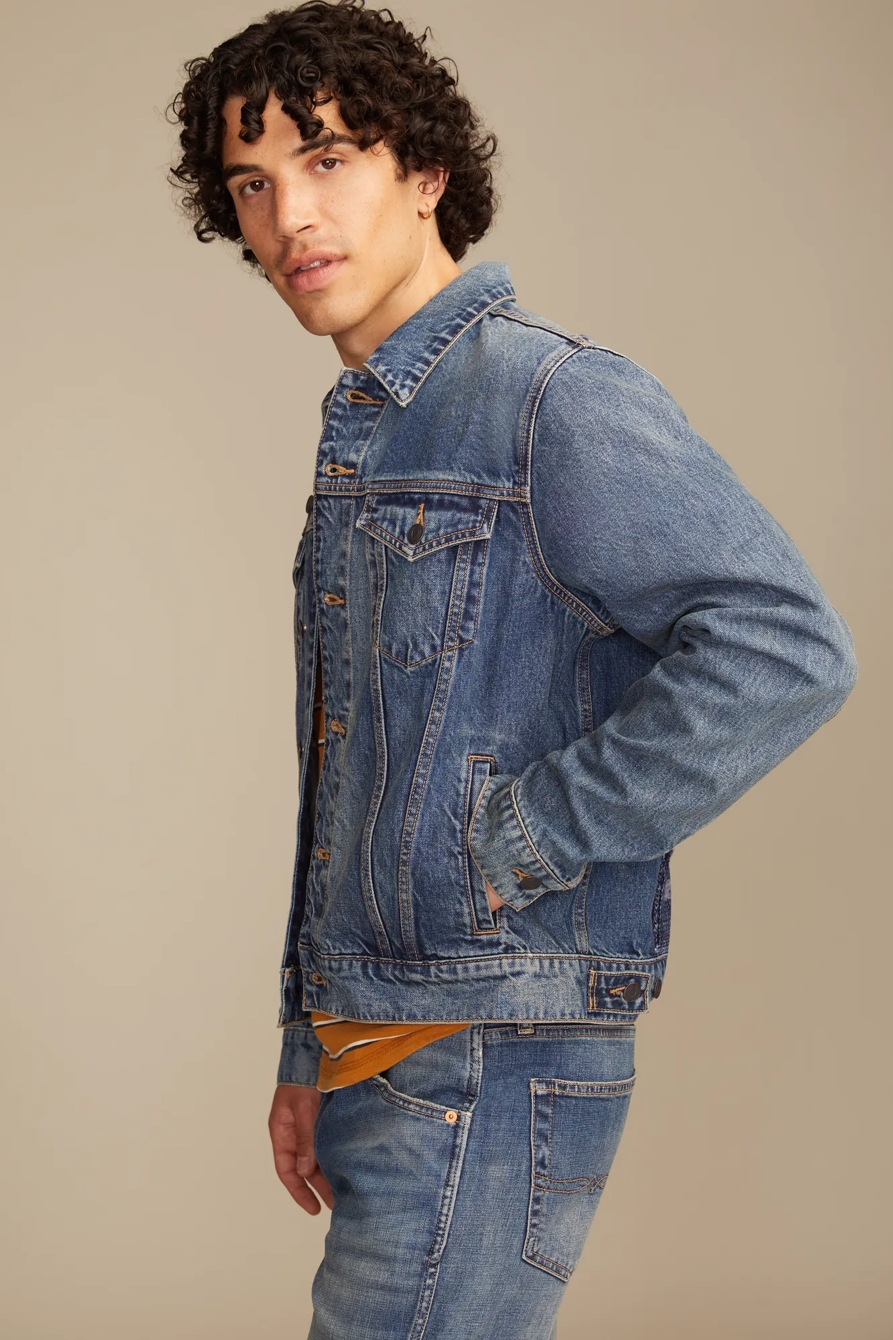 FRONTIER DENIM JACKET W/ SWEATER BACK PANEL, image 4