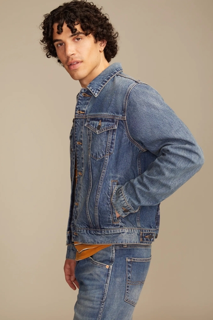 FRONTIER DENIM JACKET W/ SWEATER BACK PANEL, image 4