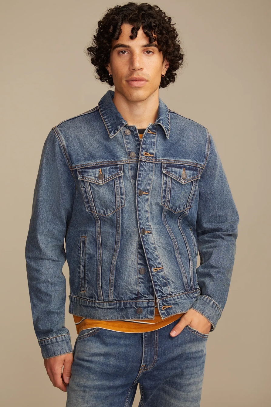 FRONTIER DENIM JACKET W/ SWEATER BACK PANEL, image 6
