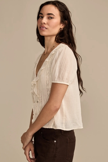 RUFFLE PINTUCK BLOUSE, image 4