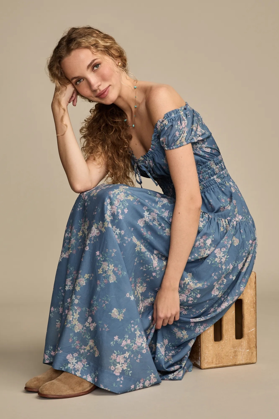 CINCHED WAIST MIDI DRESS, image 2