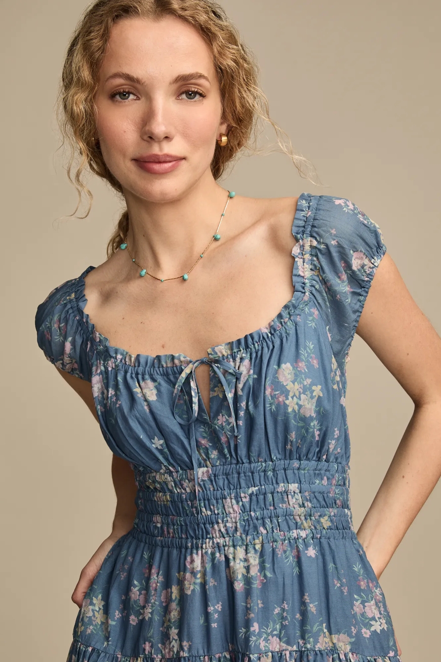 CINCHED WAIST MIDI DRESS, image 5