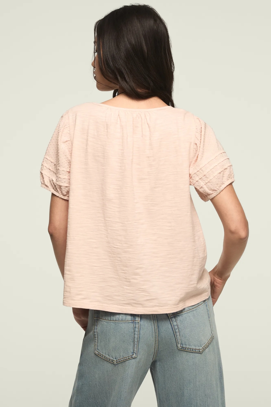 SHORT SLEEVE SQUARE NECK TOP, image 3