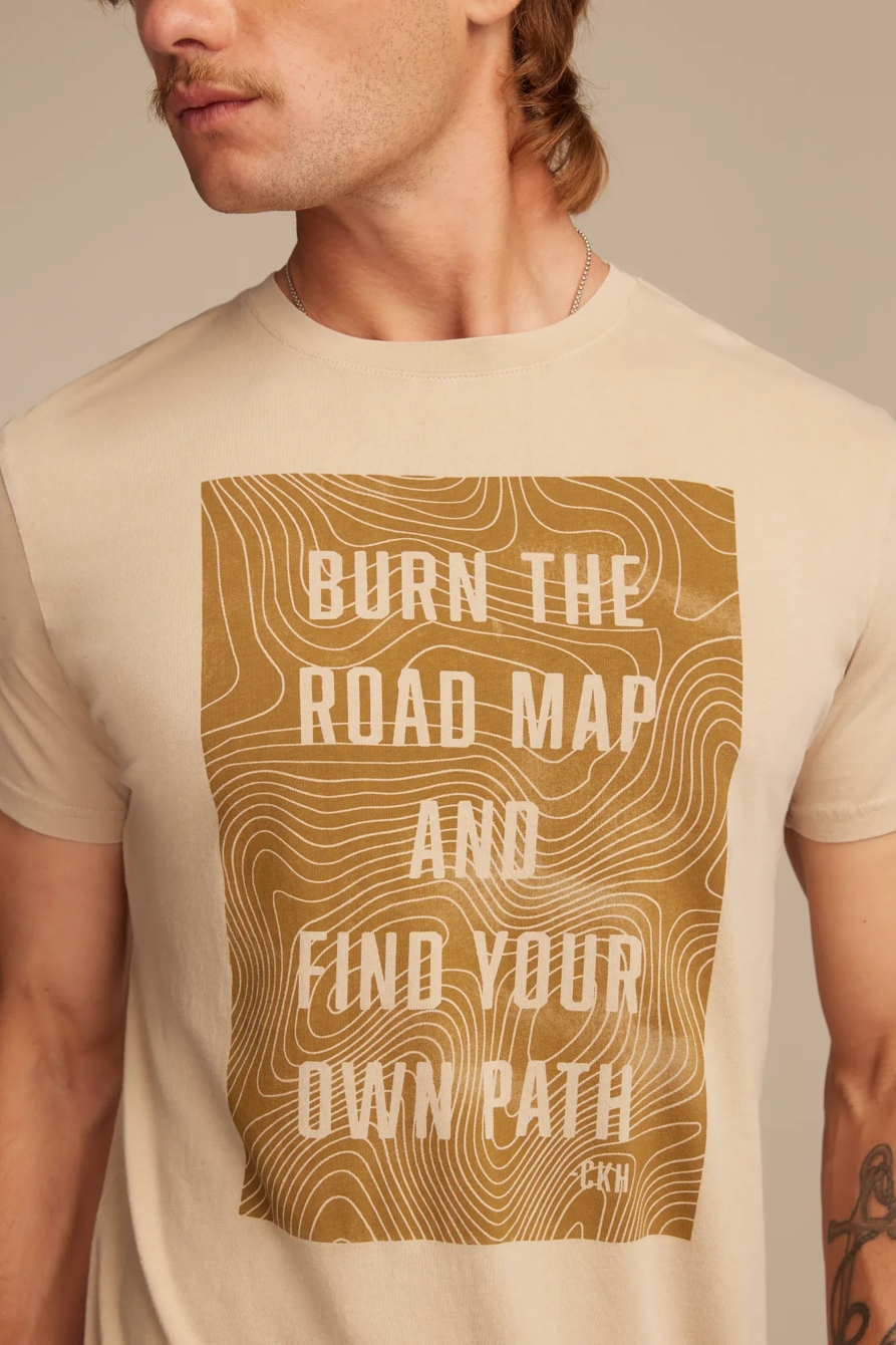 COLE HAUSER BURN THE ROAD MAP TEE, image 2