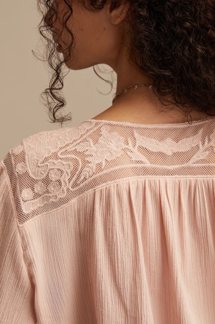 LONG SLEEVE PINTUCK BUBBLE TOP, image 4