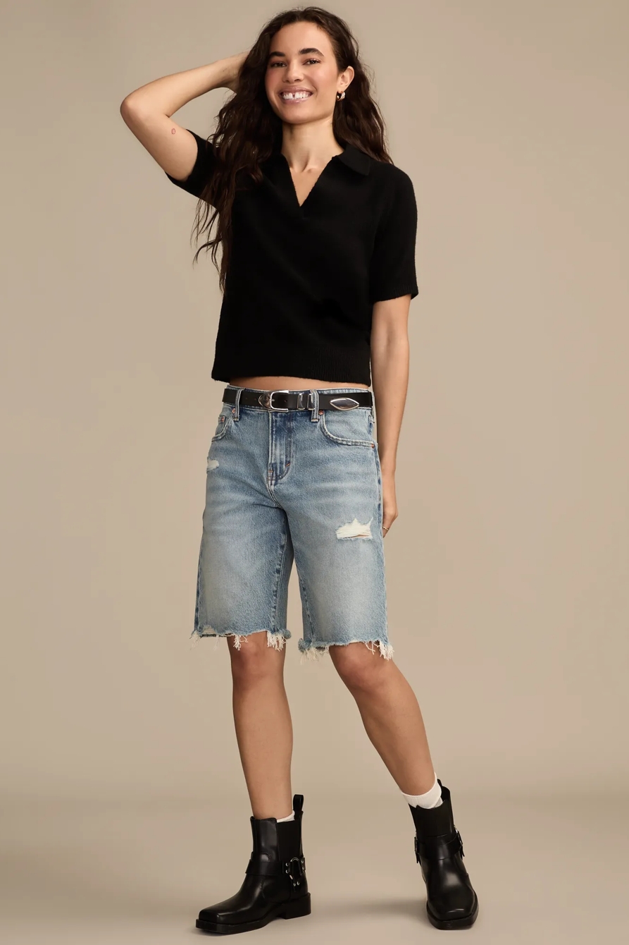 CLOUD SOFT COLLARED SWEATER TEE, image 3