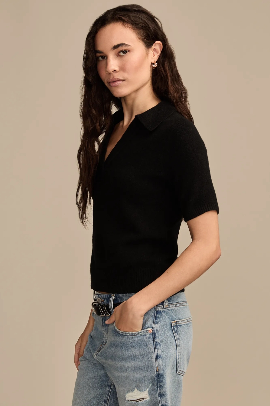 CLOUD SOFT COLLARED SWEATER TEE, image 4