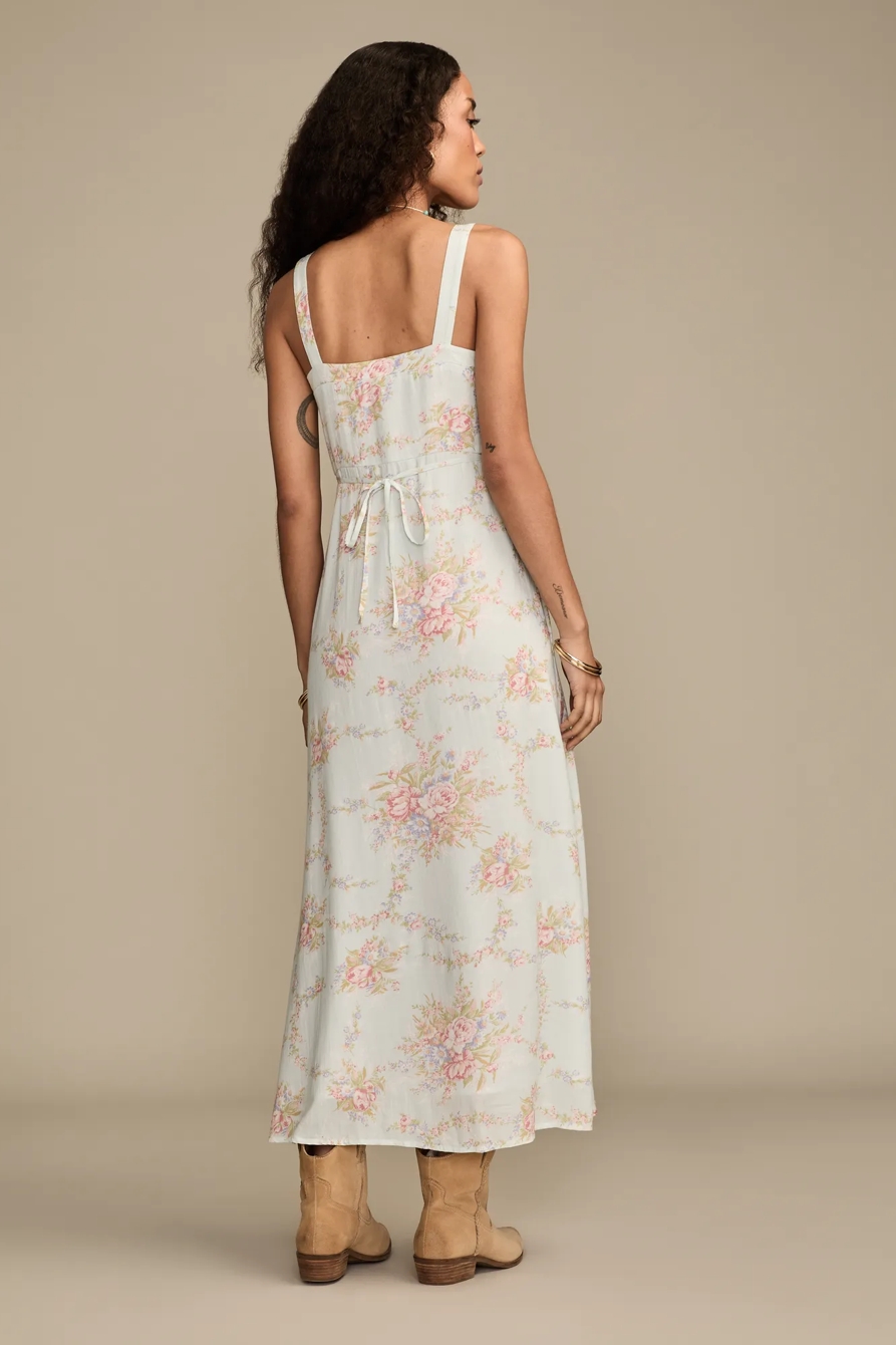 SLEEVELESS BUTTON THROUGH MIDI DRESS, image 3