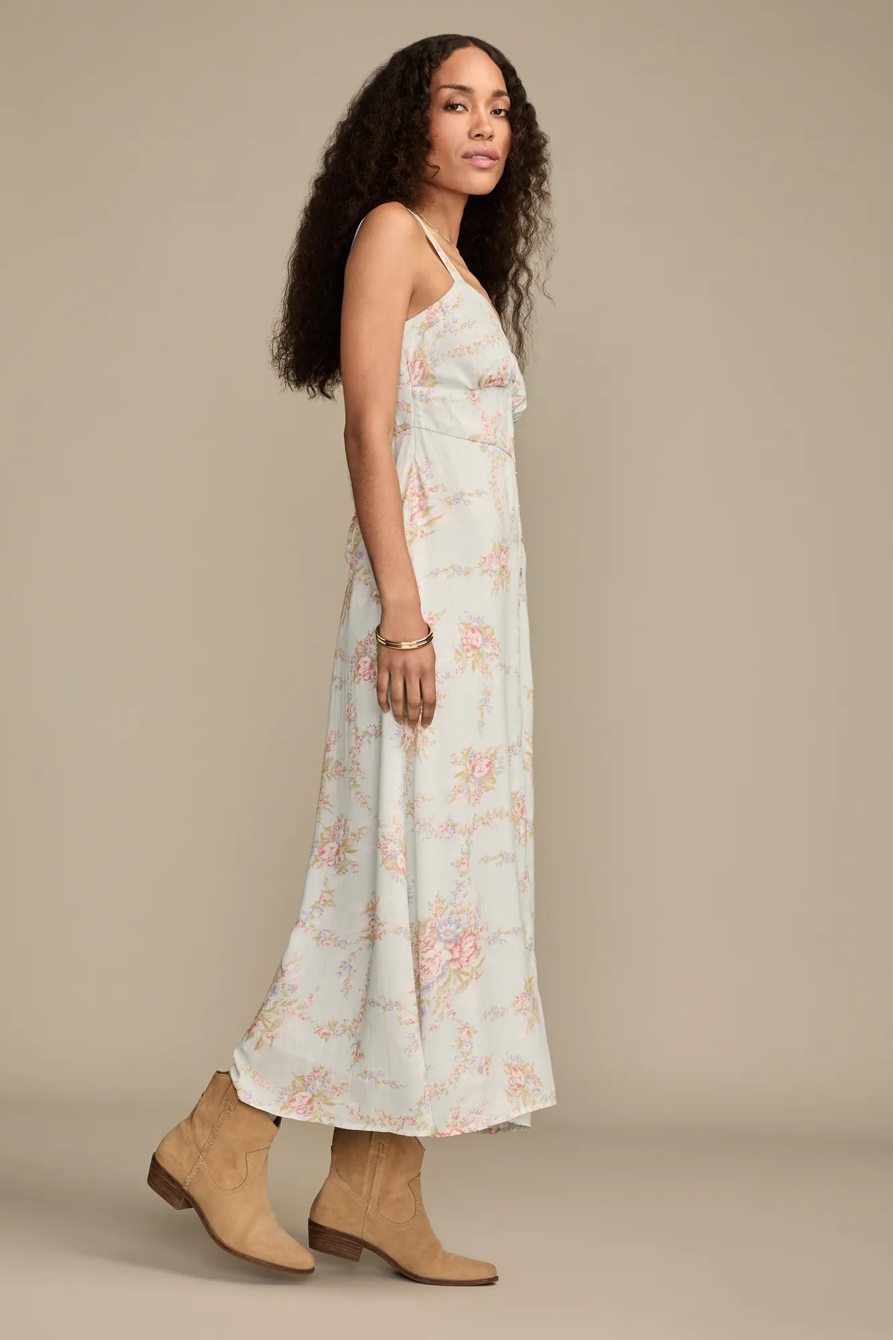 SLEEVELESS BUTTON THROUGH MIDI DRESS, image 4
