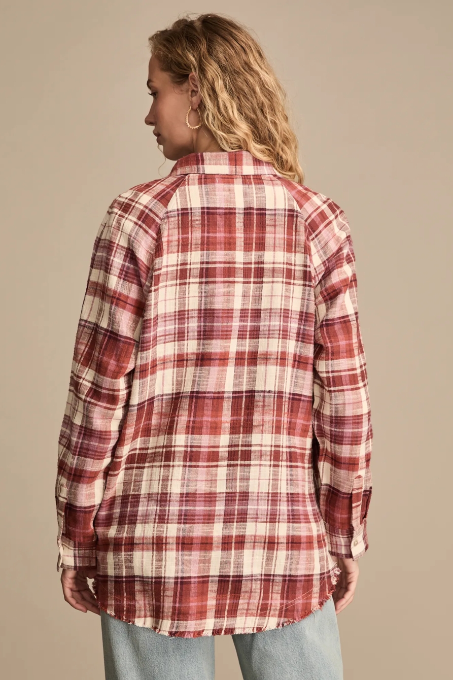 TUNIC PLAID BUTTONDOWN SHIRT, image 5