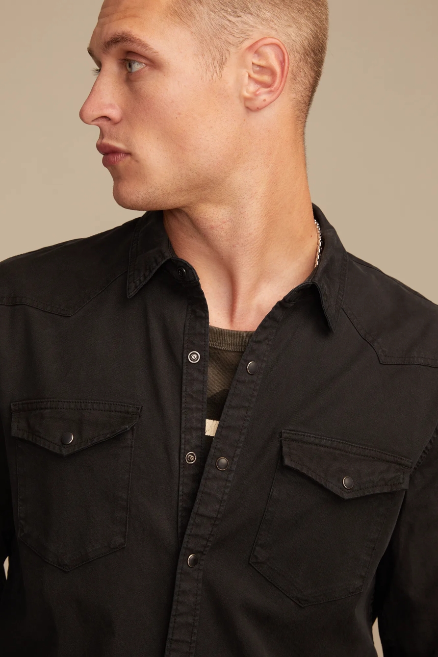 LONG SLEEVE TWILL MASA WESTERN SHIRT, image 2