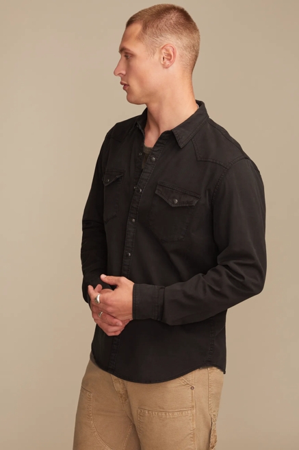 LONG SLEEVE TWILL MESA WESTERN SHIRT, image 4