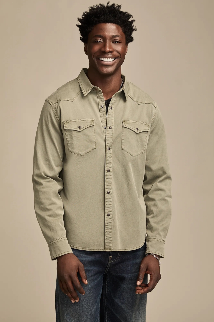 LONG SLEEVE TWILL MASA WESTERN SHIRT, image 2