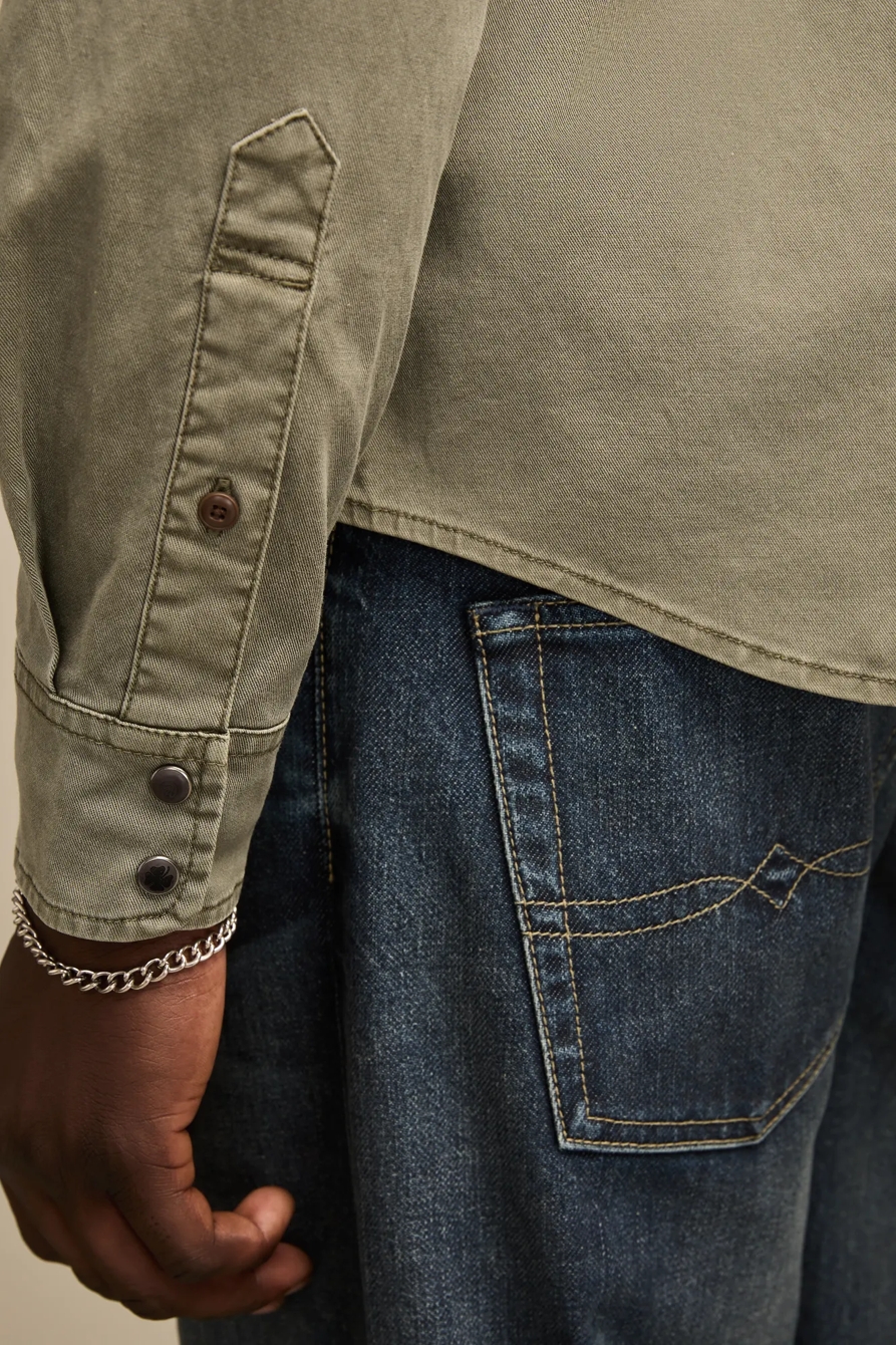 LONG SLEEVE TWILL MASA WESTERN SHIRT, image 4