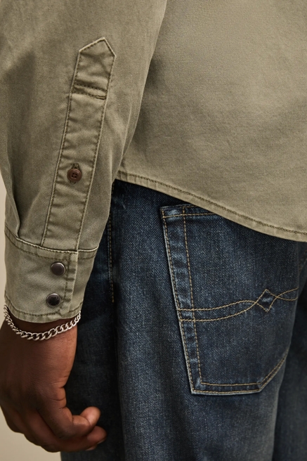 LONG SLEEVE TWILL MESA WESTERN SHIRT, image 4