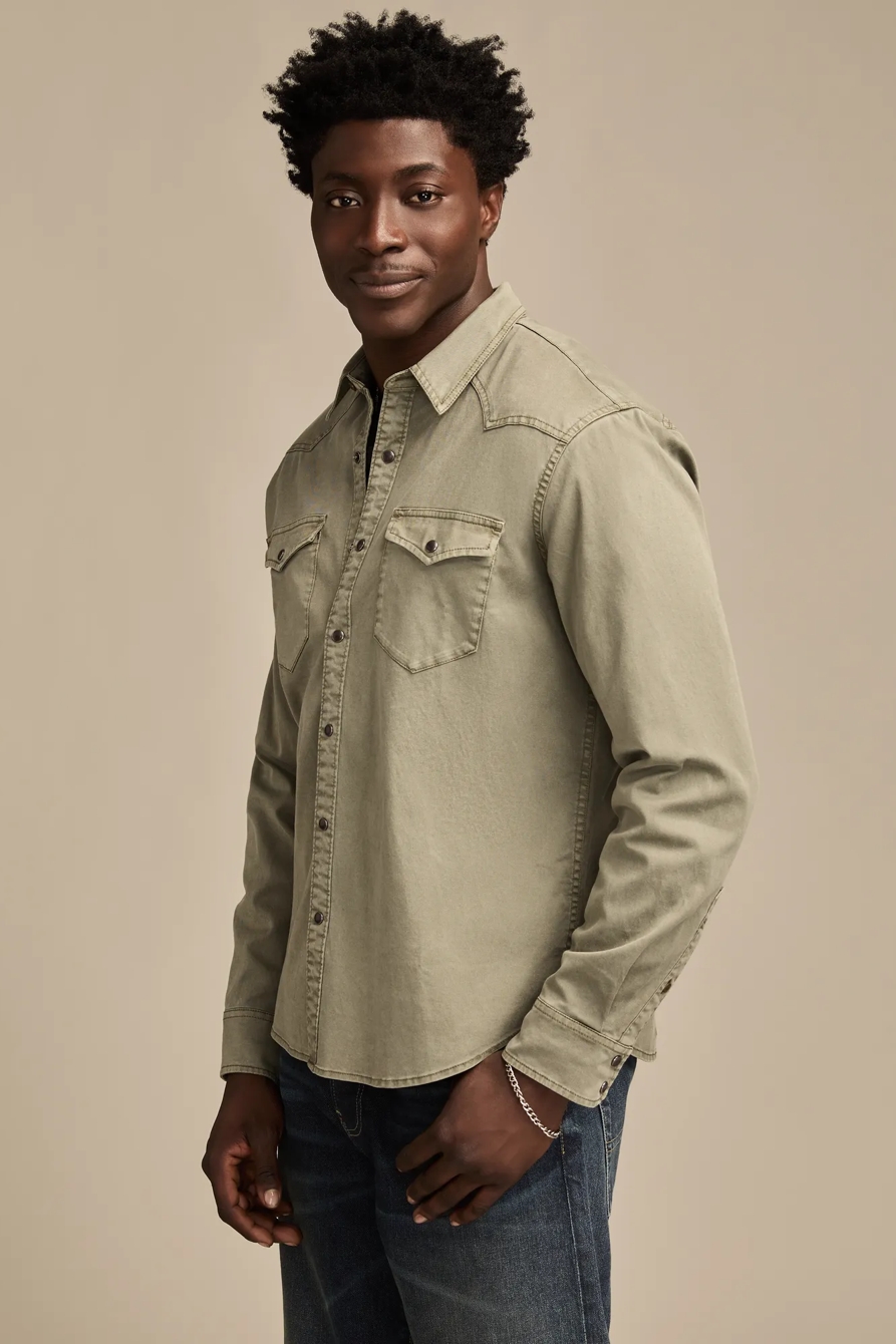 LONG SLEEVE TWILL MASA WESTERN SHIRT, image 5