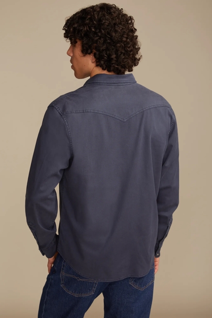 LONG SLEEVE TWILL MESA WESTERN SHIRT, image 3