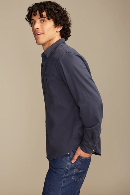 LONG SLEEVE TWILL MESA WESTERN SHIRT, image 4