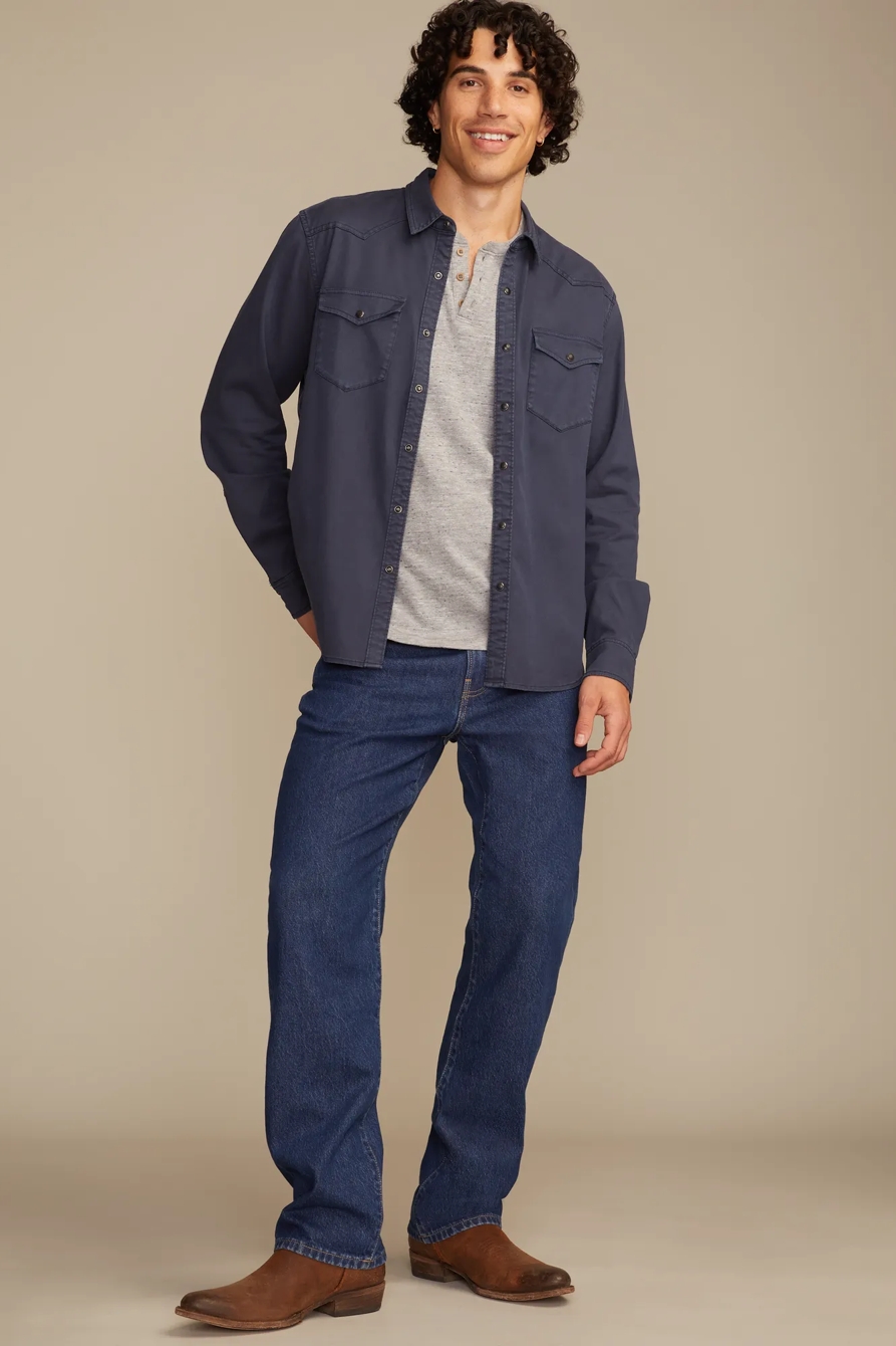 LONG SLEEVE TWILL MASA WESTERN SHIRT, image 5