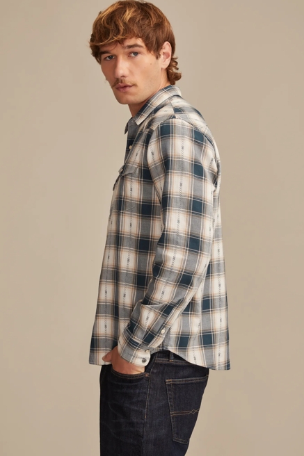 LONG SLEEVE DOBBY WESTERN SHIRT, image 4