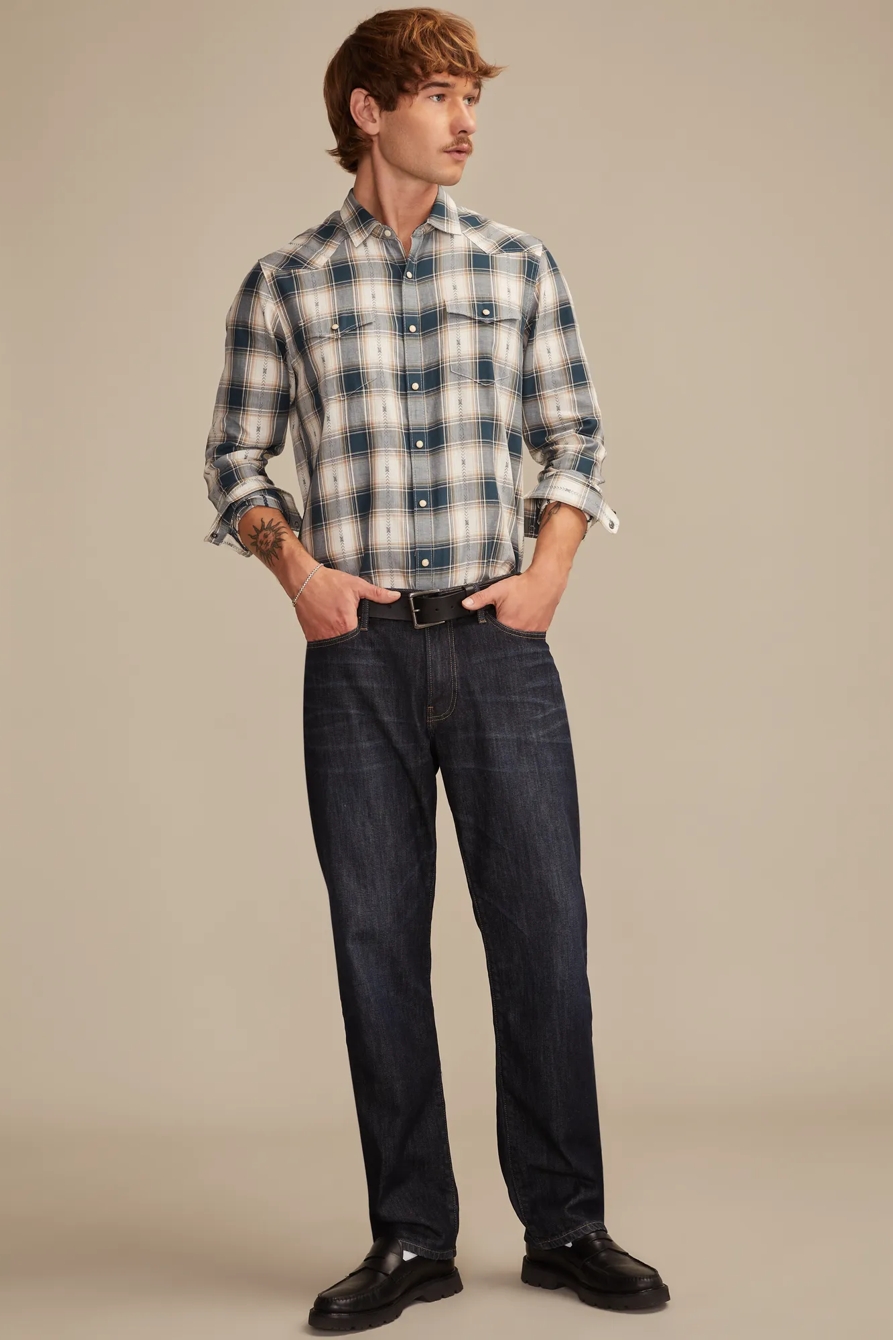 LONG SLEEVE DOBBY WESTERN SHIRT, image 5