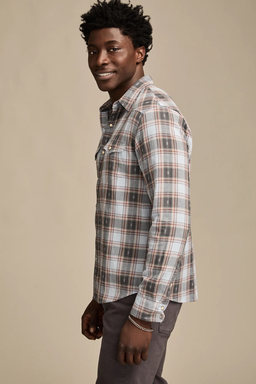 LONG SLEEVE DOBBY WESTERN SHIRT, image 5