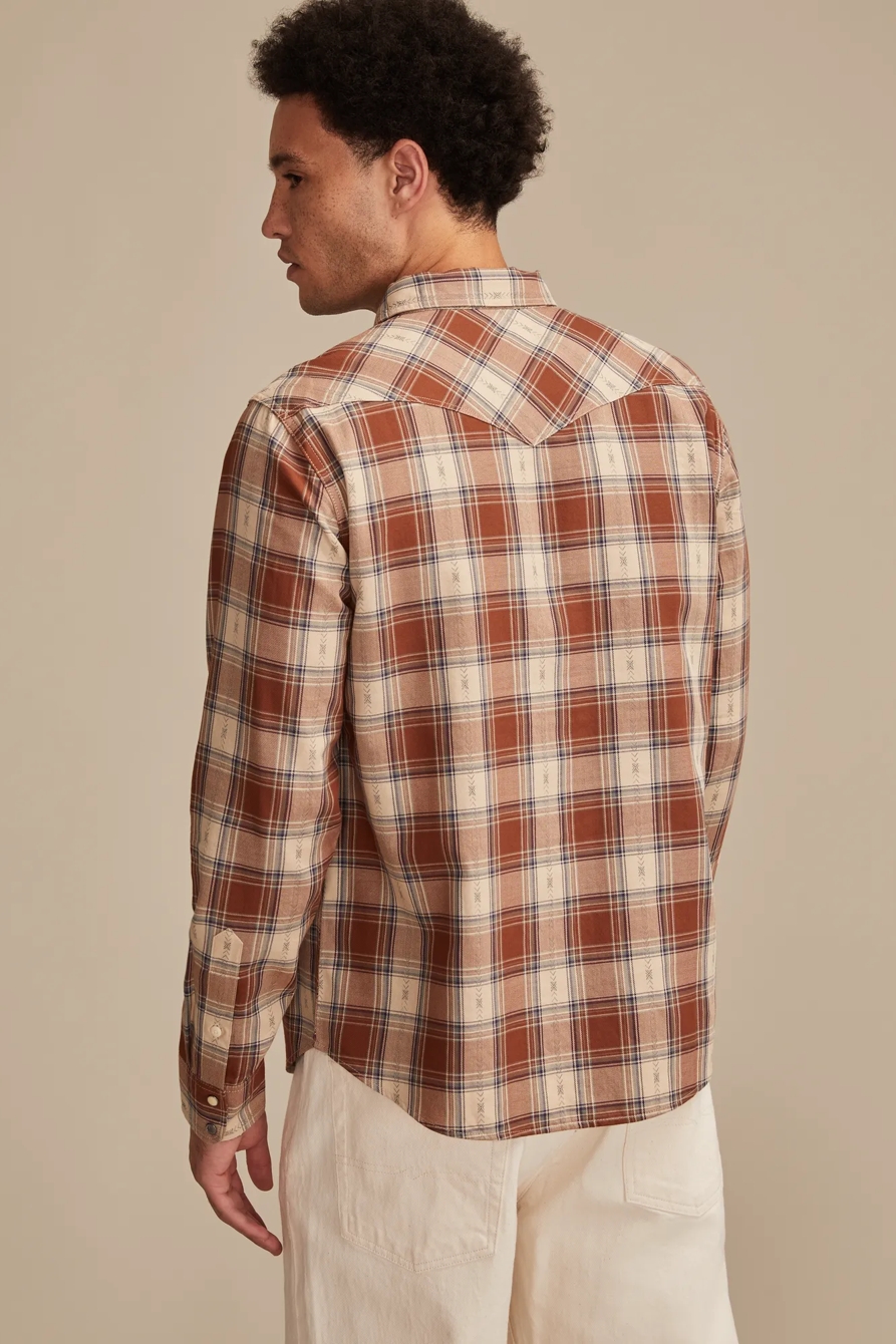 LONG SLEEVE DOBBY WESTERN SHIRT, image 3