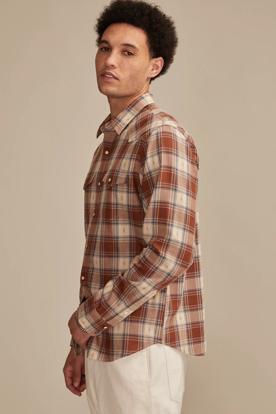LONG SLEEVE DOBBY WESTERN SHIRT, image 4