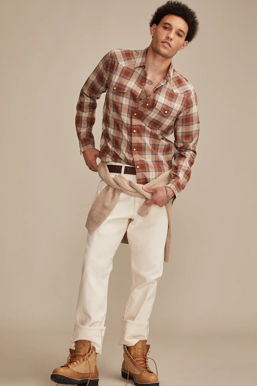 LONG SLEEVE DOBBY WESTERN SHIRT, image 5
