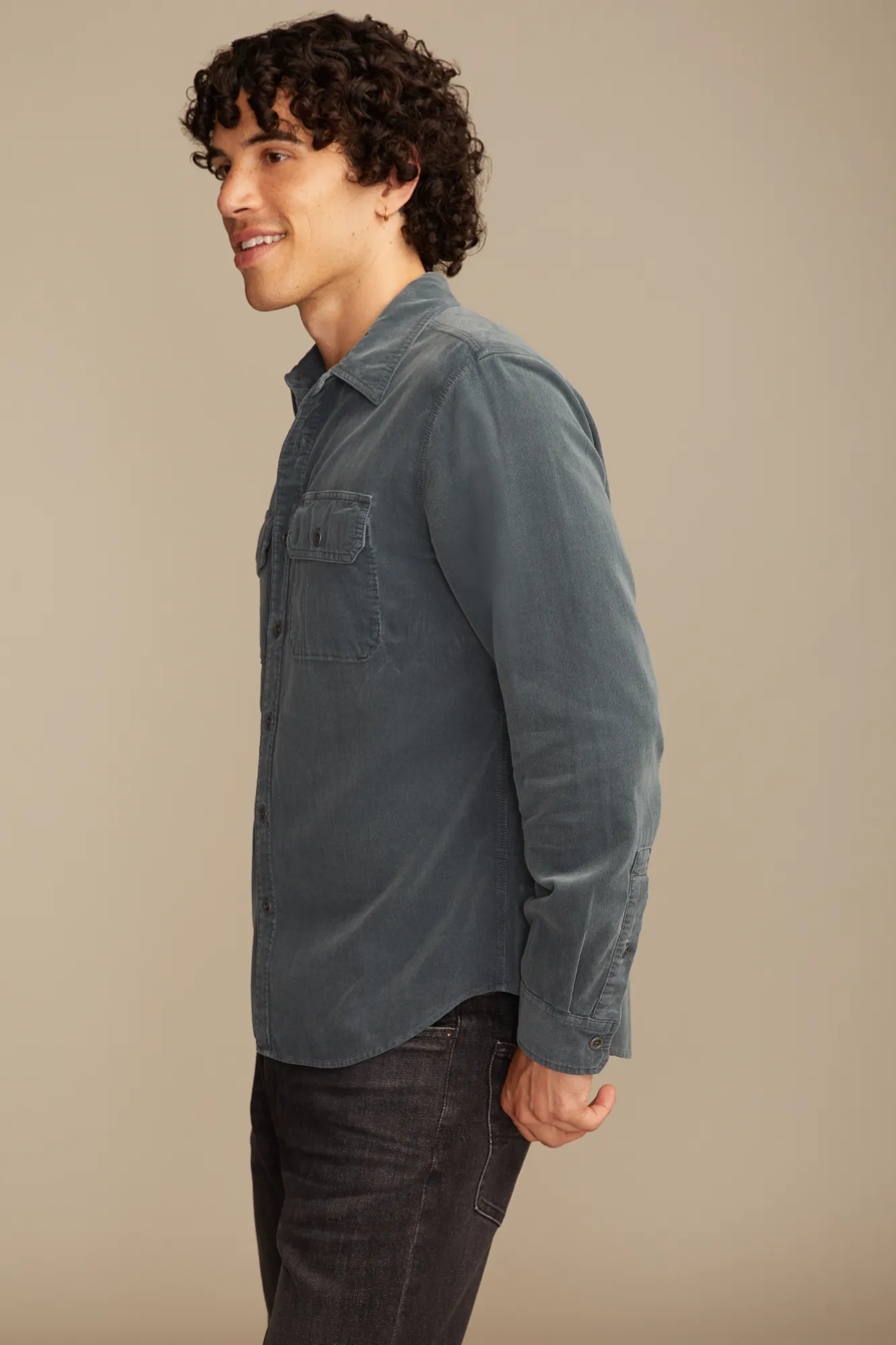 LONG SLEEVE CORDUROY UTILITY SHIRT, image 4