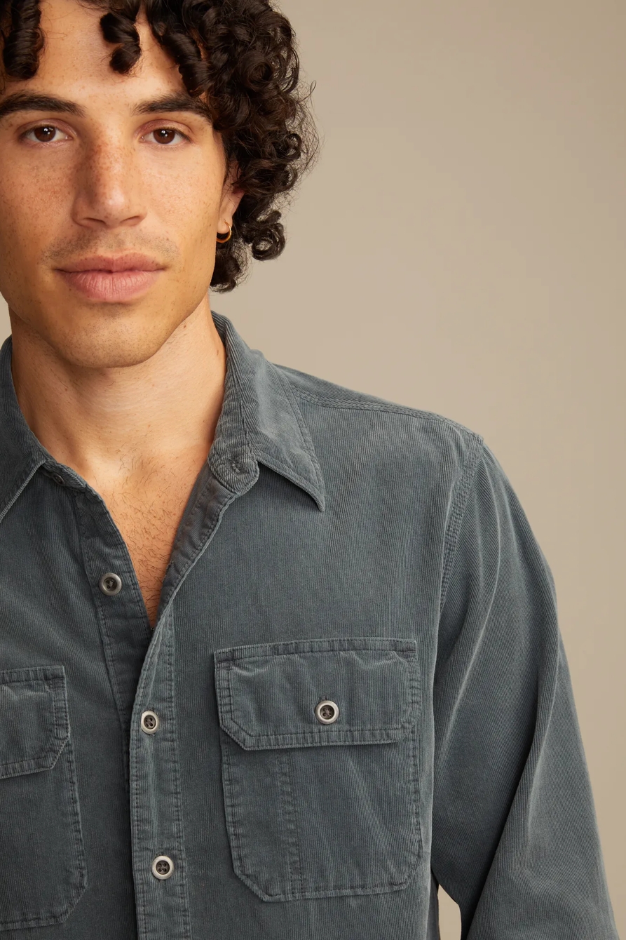 LONG SLEEVE CORDUROY UTILITY SHIRT, image 5