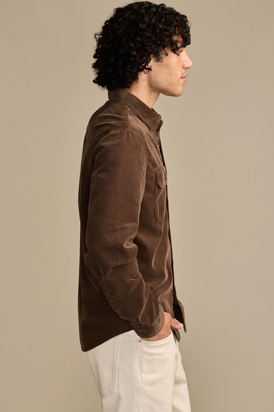 LONG SLEEVE CORDUROY UTILITY SHIRT, image 4