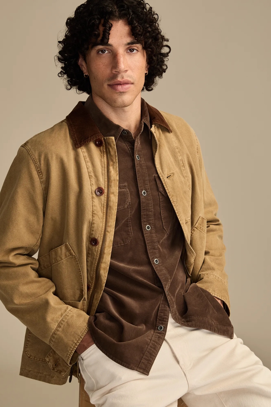 LONG SLEEVE CORDUROY UTILITY SHIRT, image 5
