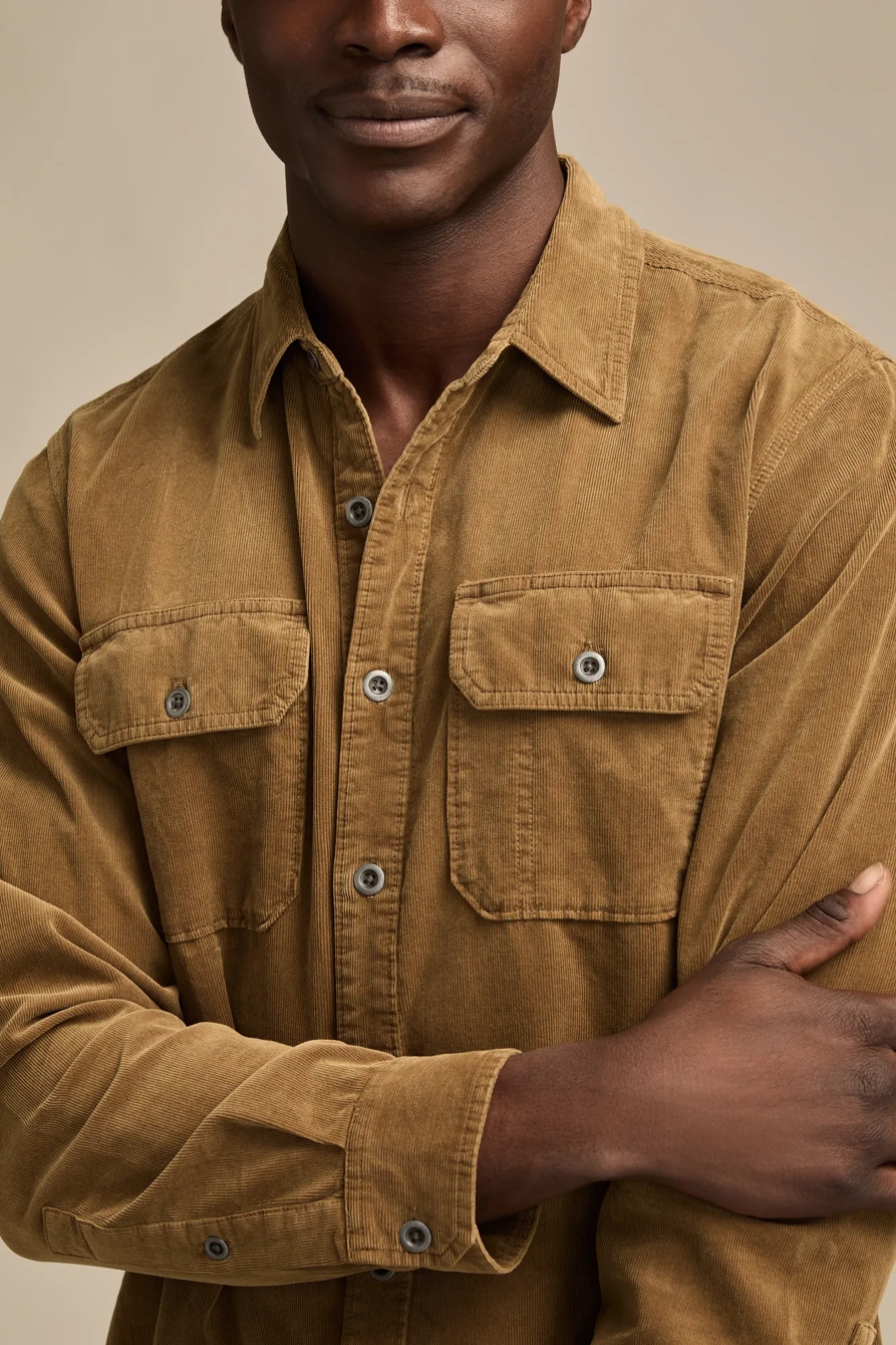 LONG SLEEVE CORDUROY UTILITY SHIRT, image 2