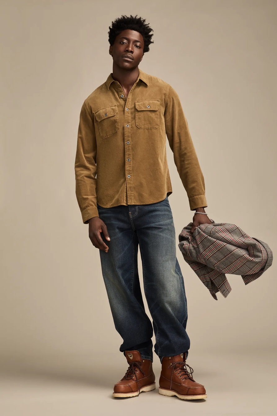 LONG SLEEVE CORDUROY UTILITY SHIRT, image 5