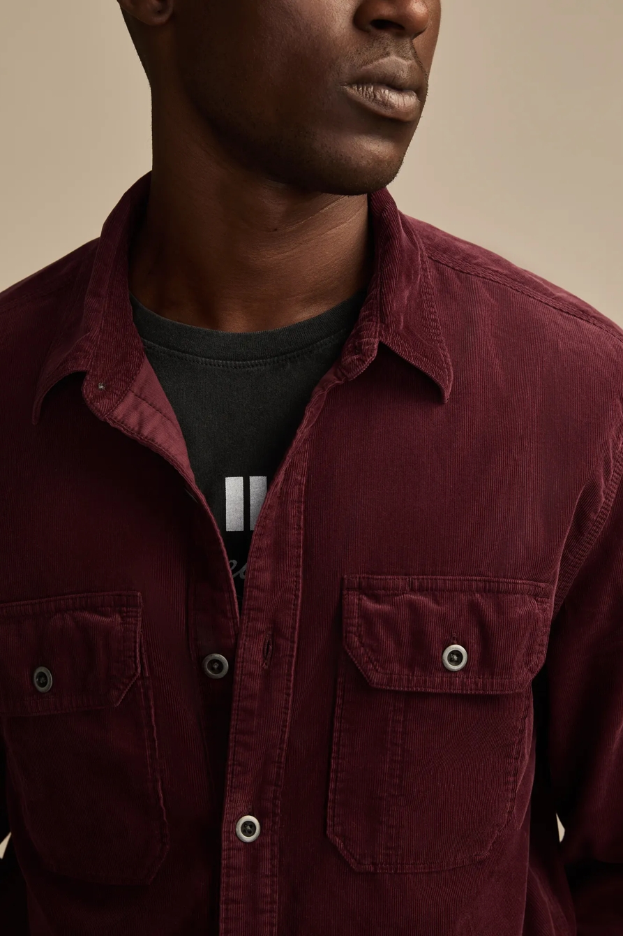 LONG SLEEVE CORDUROY UTILITY SHIRT, image 2