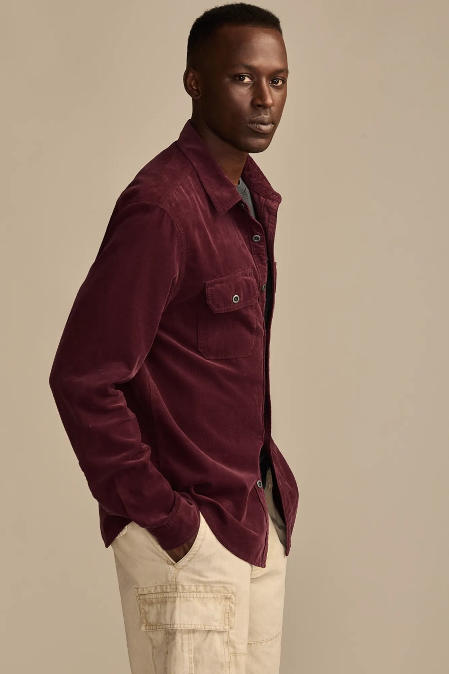 LONG SLEEVE CORDUROY UTILITY SHIRT, image 4