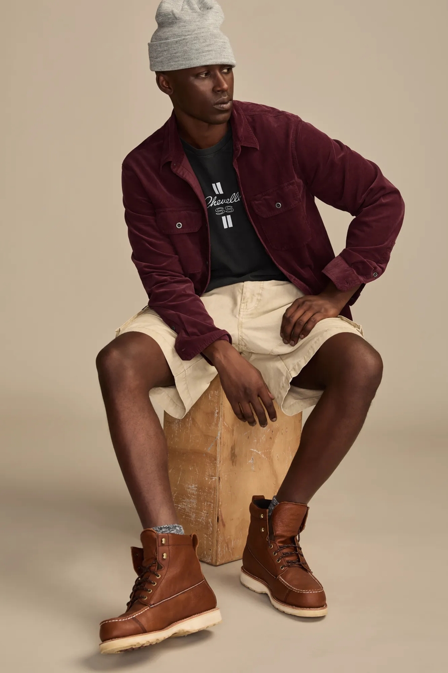 LONG SLEEVE CORDUROY UTILITY SHIRT, image 5