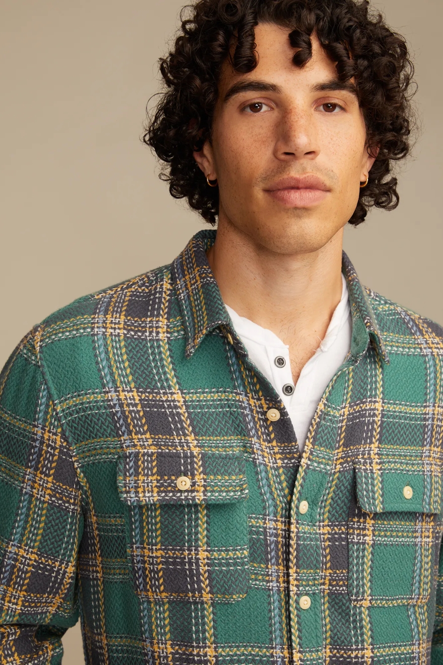 LONG SLEEVE HERRINGBONE FLANNEL HUMBOLDT UTILITY SHIRT, image 2