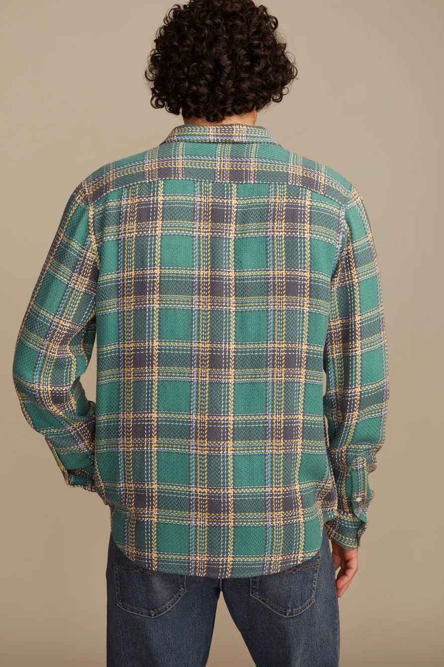 LONG SLEEVE HERRINGBONE FLANNEL HUMBOLDT UTILITY SHIRT, image 3