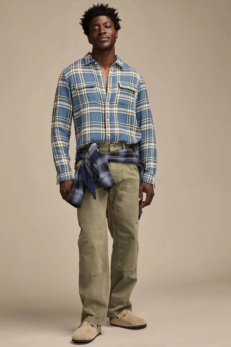 LONG SLEEVE HERRINGBONE FLANNEL HUMBOLDT UTILITY SHIRT, image 5