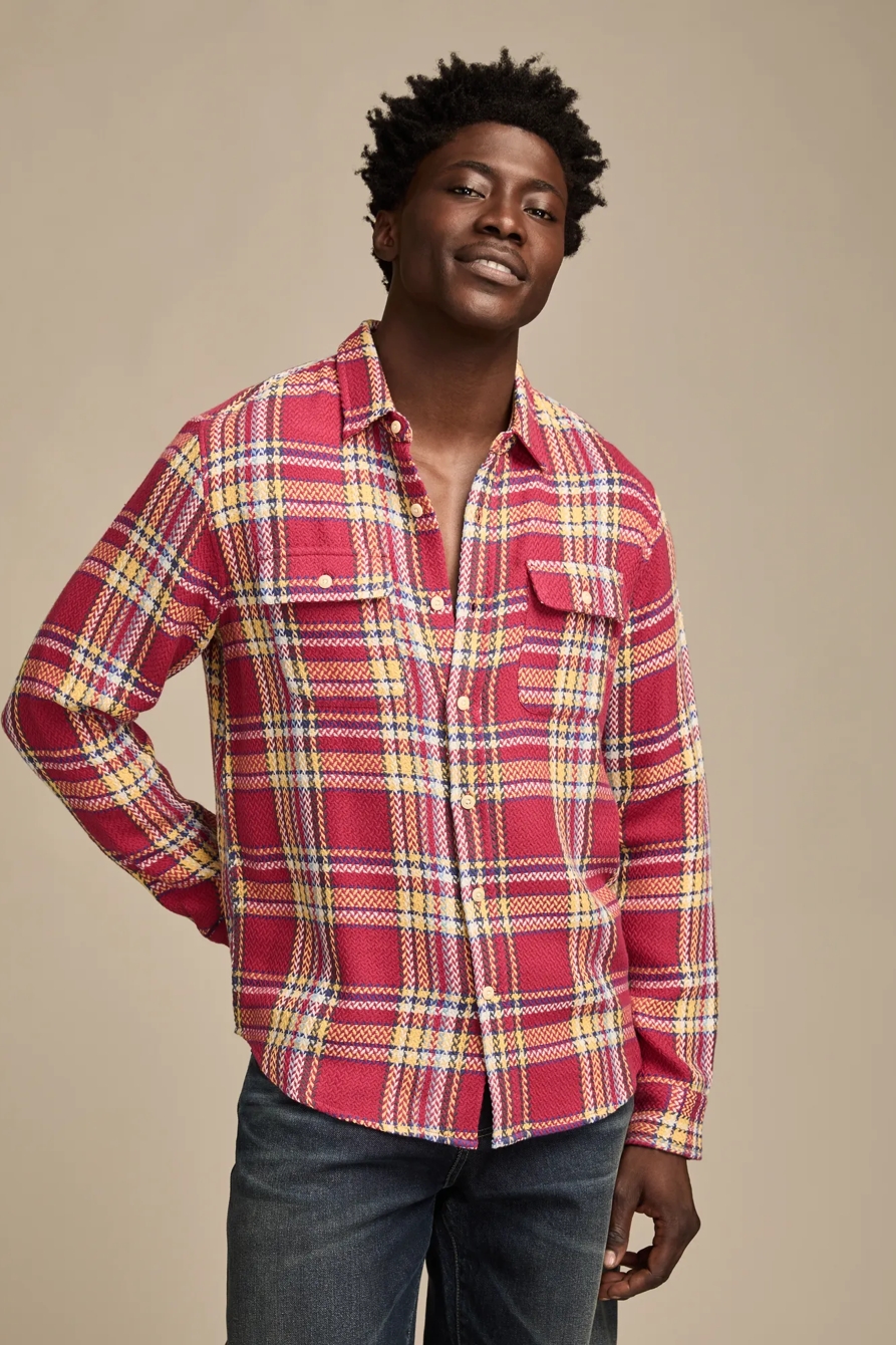 LONG SLEEVE HERRINGBONE FLANNEL HUMBOLDT UTILITY SHIRT, image 2