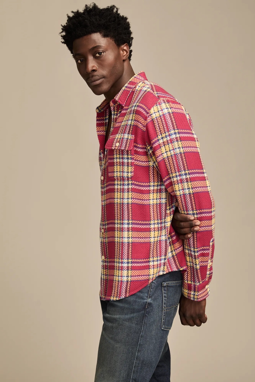 LONG SLEEVE HERRINGBONE FLANNEL HUMBOLDT UTILITY SHIRT, image 4
