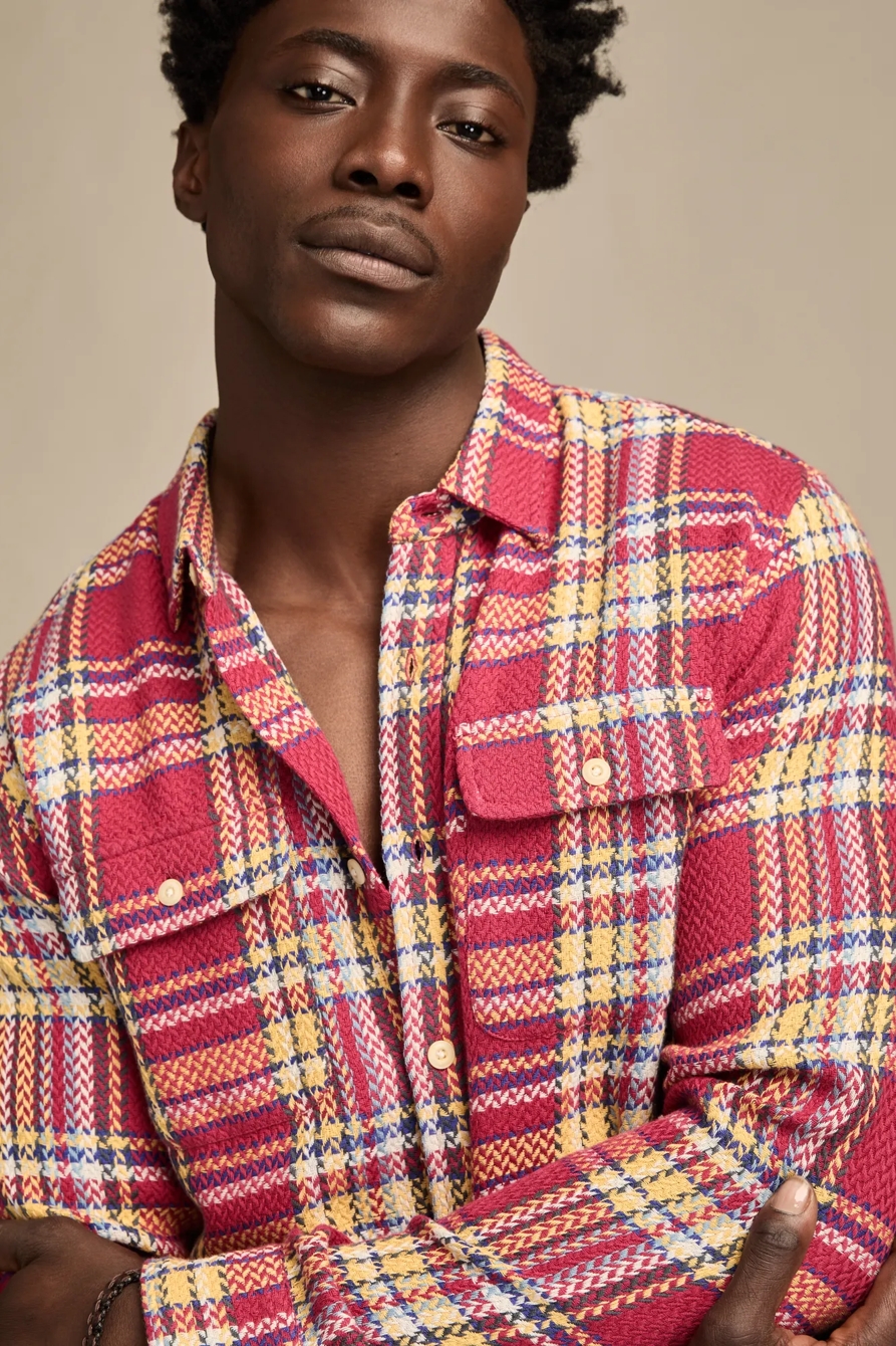 LONG SLEEVE HERRINGBONE FLANNEL HUMBOLDT UTILITY SHIRT, image 5