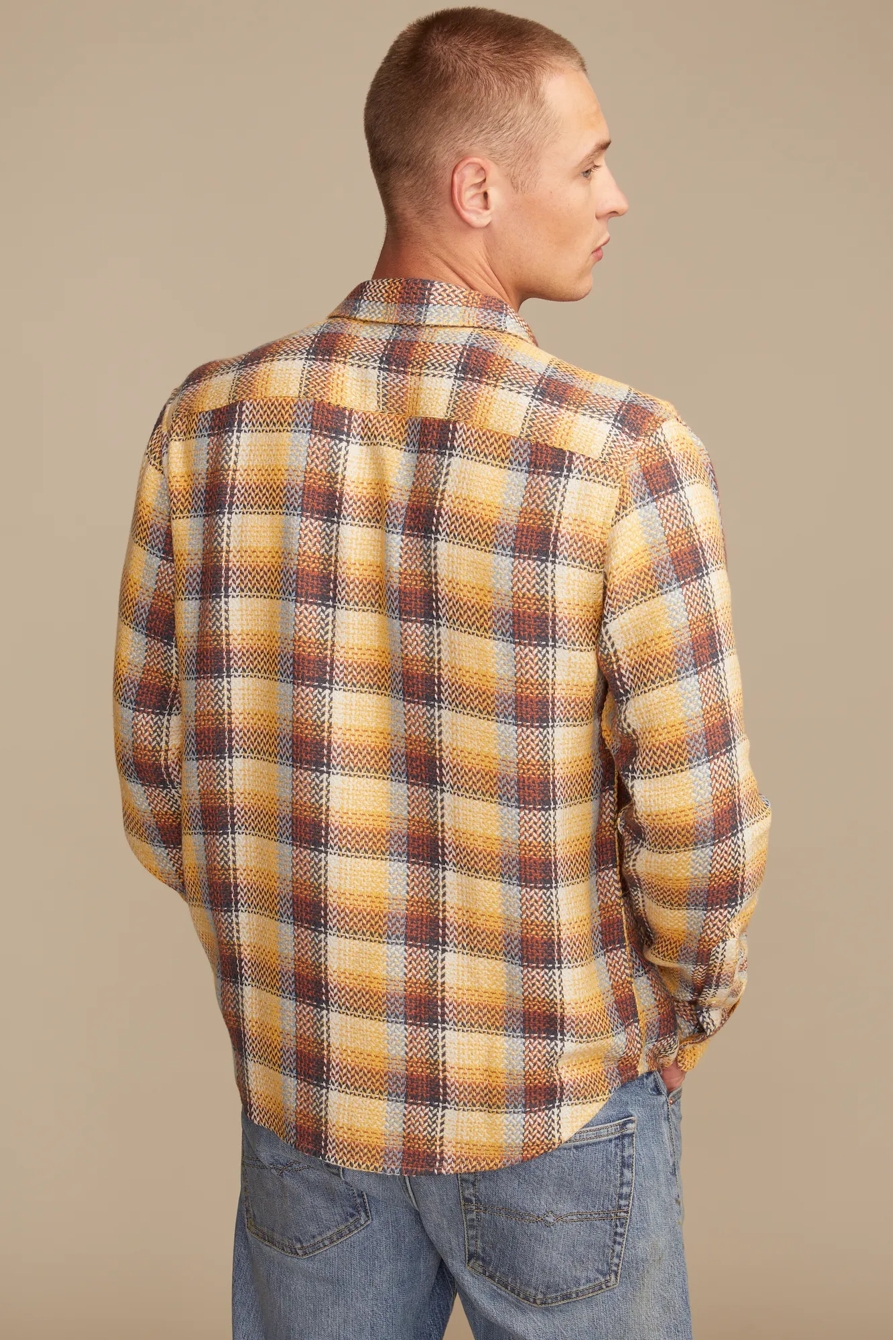 LONG SLEEVE HERRINGBONE FLANNEL HUMBOLDT UTILITY SHIRT, image 3