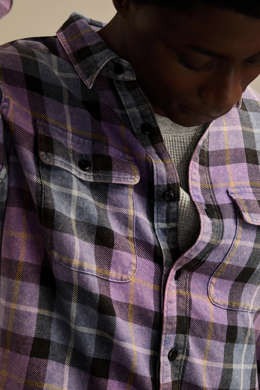 ACID WASH FLANNEL SHIRT, image 2