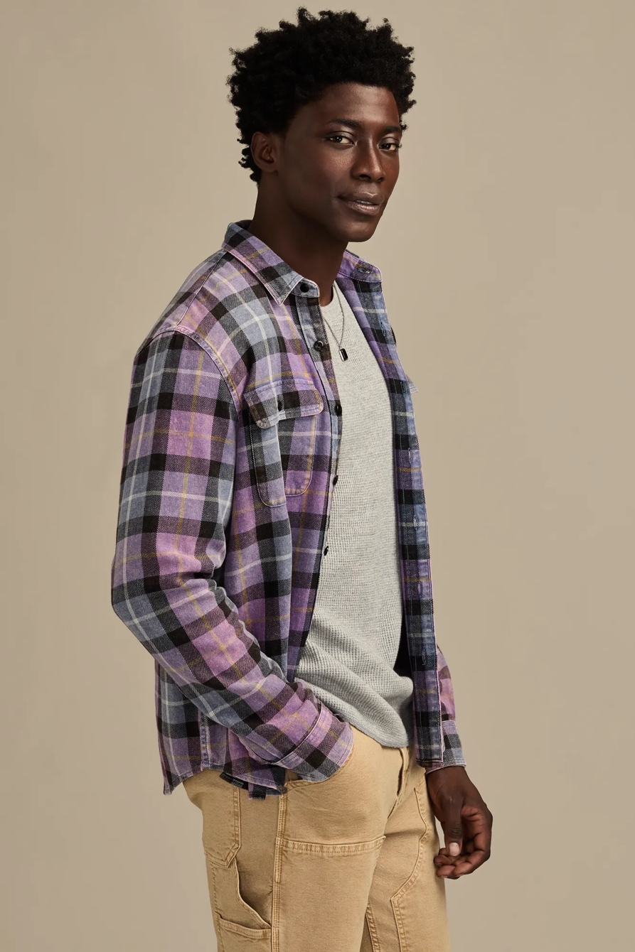 ACID WASH FLANNEL SHIRT, image 4